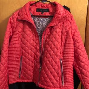Coral puffer jacket